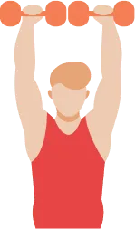 ダンベルを上げる人のアイコン